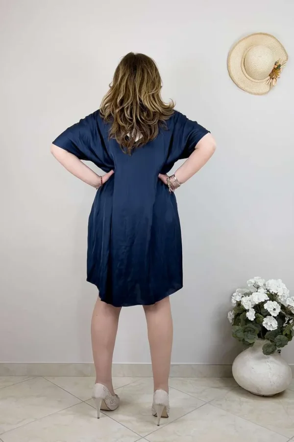 Mat Fashion Abito a palloncino in raso taglie comode Clearance