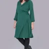 Mat Fashion Abito a portafoglio taglie comode Discount