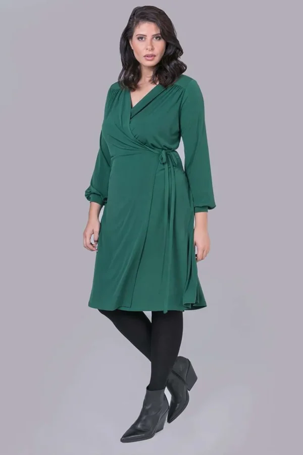 Mat Fashion Abito a portafoglio taglie comode Discount