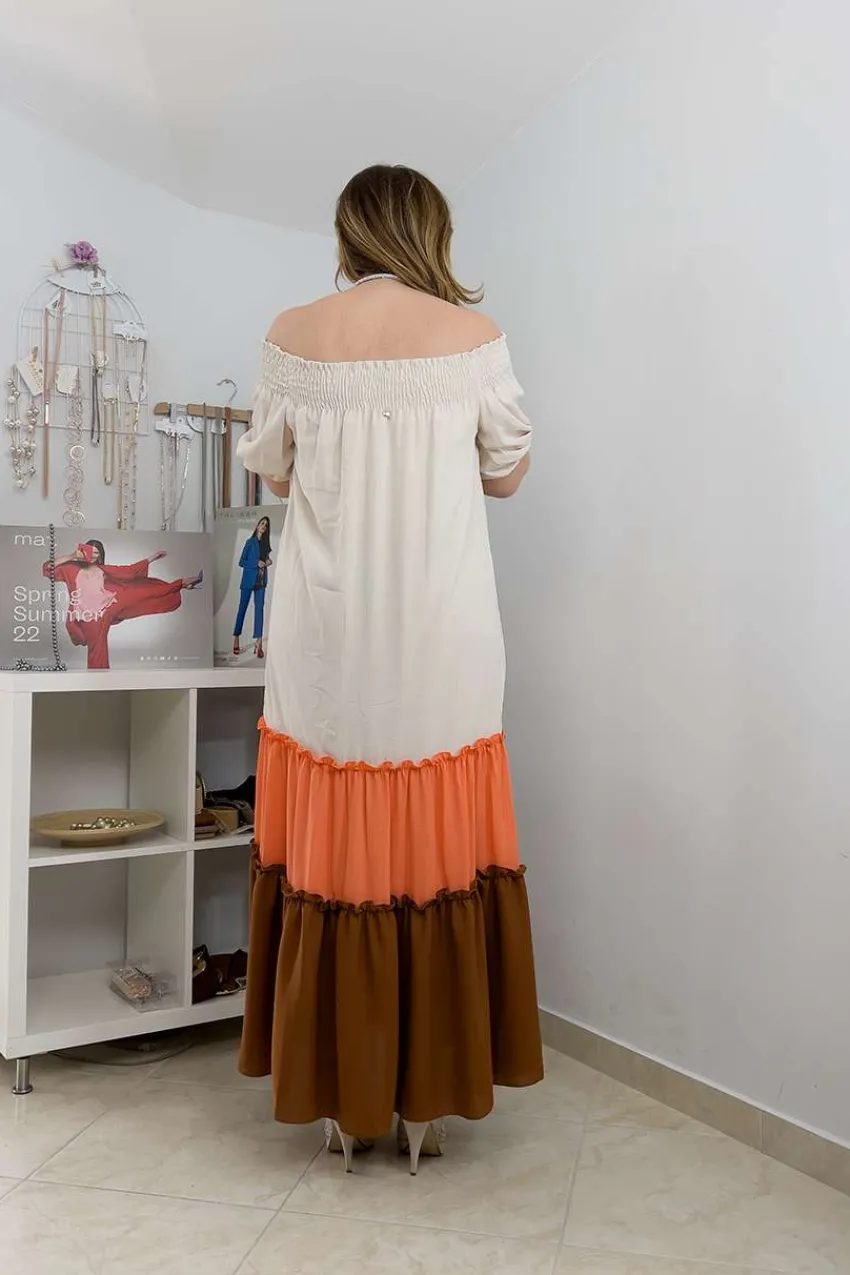 abito_con_balze_e_spalle__4.webp Mealys Abito con balze e spalle scoperte taglie comode Outlet