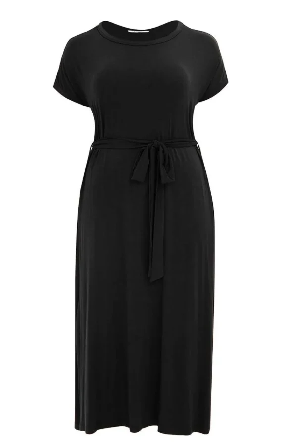 Mat Fashion Abito con cintura in vita taglie comode Best