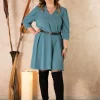 Talissa Mode Abito con cintura taglie comode Hot