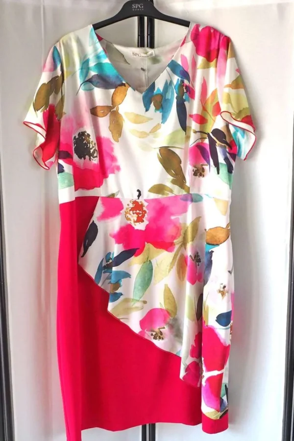 SPG Woman Abito con stampa floreale taglie forti Fashion
