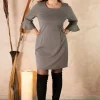 Talissa Mode Abito da cocktail in lurex taglie comode Online