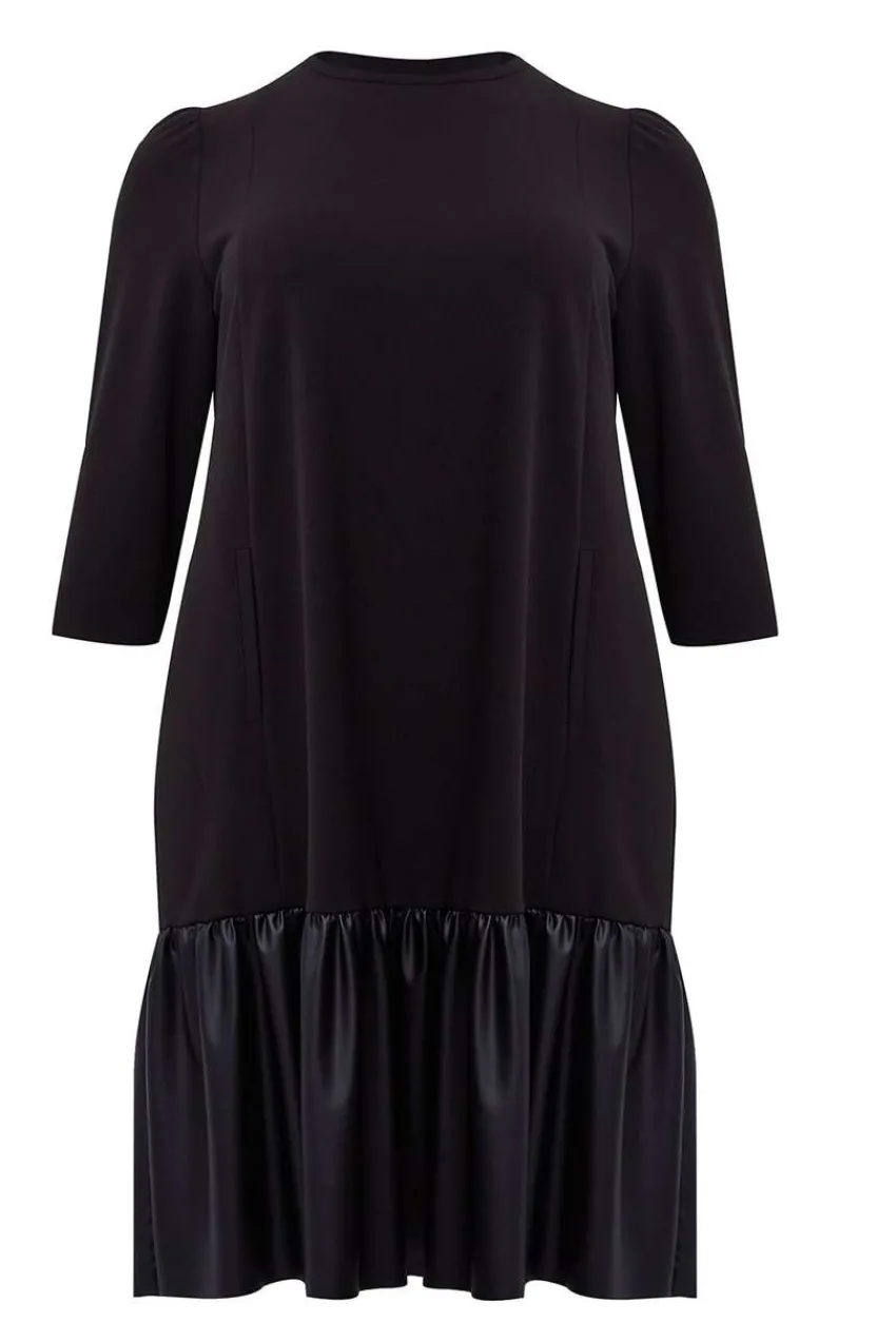 abito_doppio_tessuto_con__3.webp Mat Fashion Abito doppio tessuto con balza Taglie Comode Hot