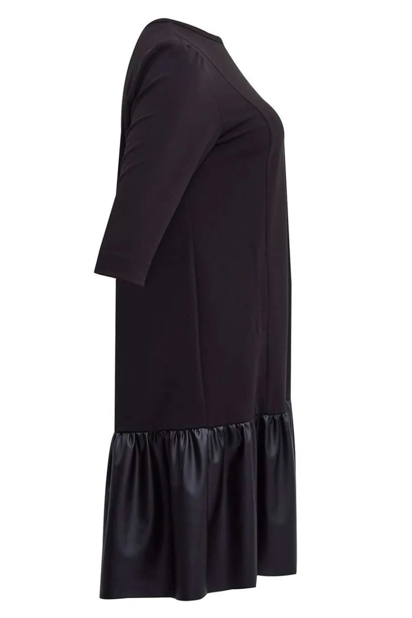 abito_doppio_tessuto_con__4.webp Mat Fashion Abito doppio tessuto con balza Taglie Comode Hot
