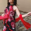 Donna Curvy Abito elegante con stola taglie comode Discount