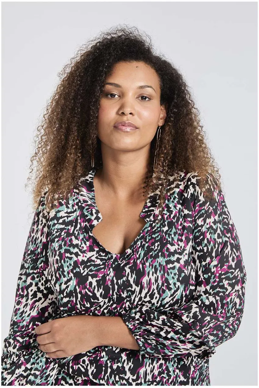 abito_fantasia_ruches_tag_4.webp SPG Woman Abito fantasia ruches taglie comode Outlet