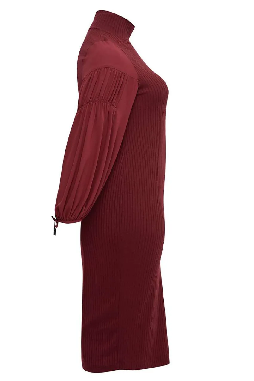abito_in_maglia_a_collo_a_6.webp Mat Fashion Abito in maglia a collo alto Taglie Comode Sale