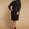 Jiveley Abito in maglia con tasca paillettes taglie comode Outlet