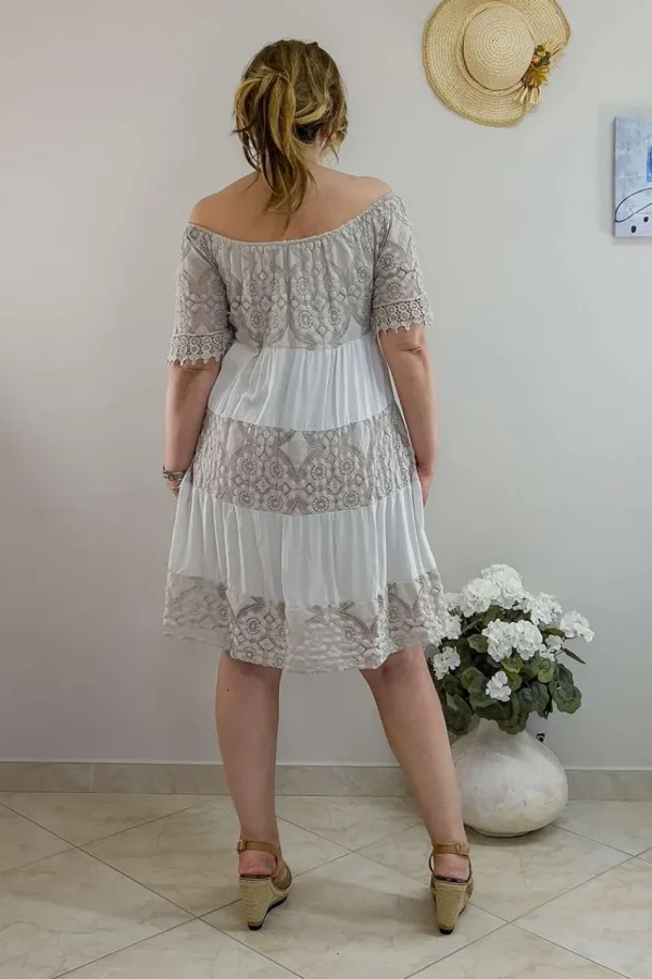 Donna Curvy Abito in pizzo taglie comode Outlet