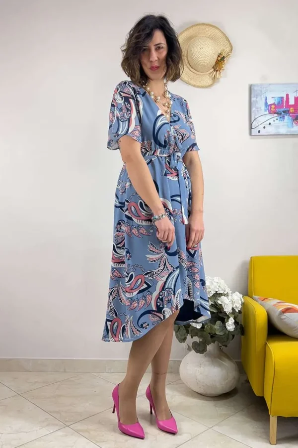 Jiveley Abito incrocio paisley taglie comode Sale