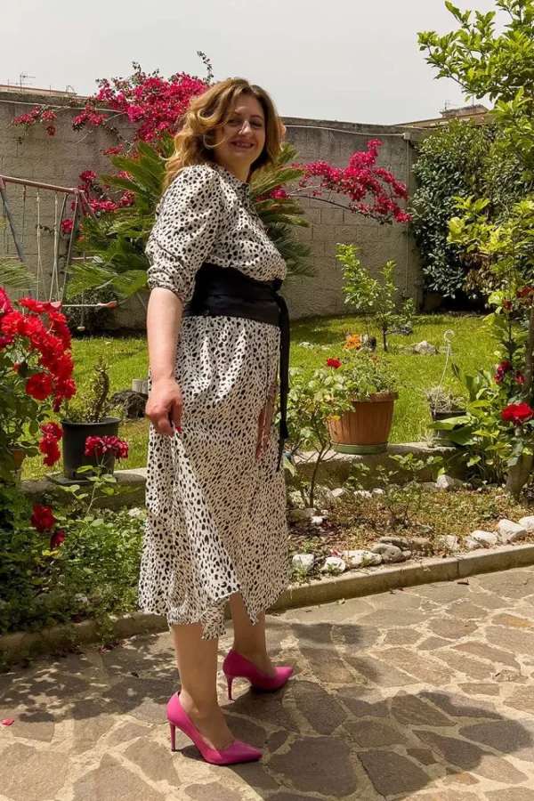 Mat Fashion Abito lungo con stampa Animalier taglie comode Clearance