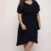 SPG Woman Abito svasato con scollo a V taglie forti Hot