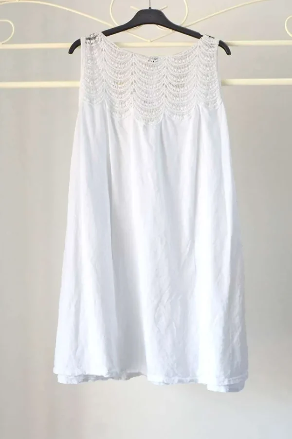 Donna Curvy Blusa a giromanica con pizzo taglie forti Outlet