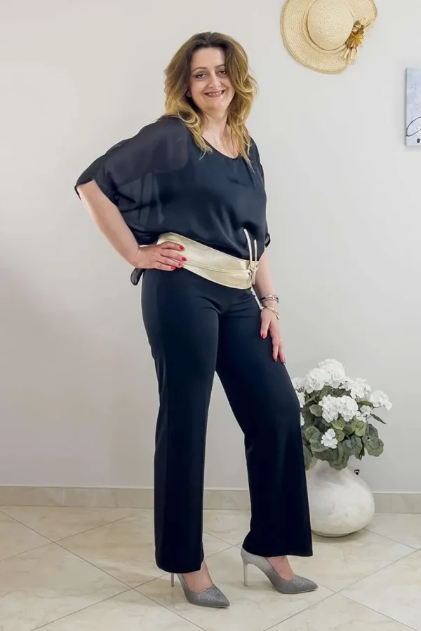 Mealys Blusa Caftano effetto trasparenza taglie comode Outlet