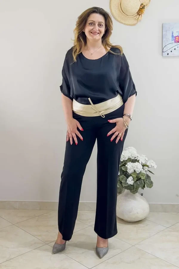 Mealys Blusa Caftano effetto trasparenza taglie comode Outlet