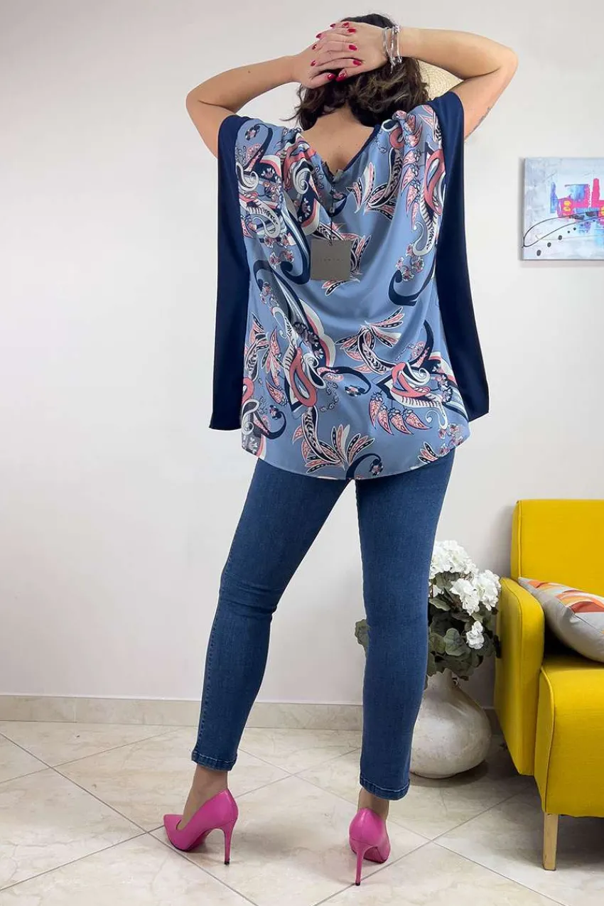 blusa_caftano_paisley_tag_4.webp Jiveley Blusa caftano paisley taglie comode Hot