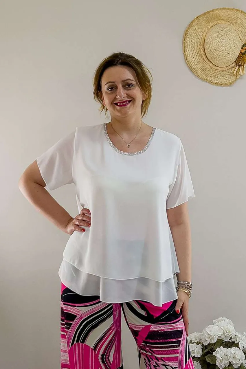 blusa_con_spacco_dietro_t_0.webp Donna Curvy Blusa con spacco dietro taglie comode Outlet