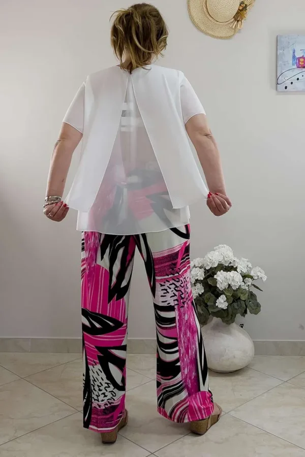 Donna Curvy Blusa con spacco dietro taglie comode Outlet