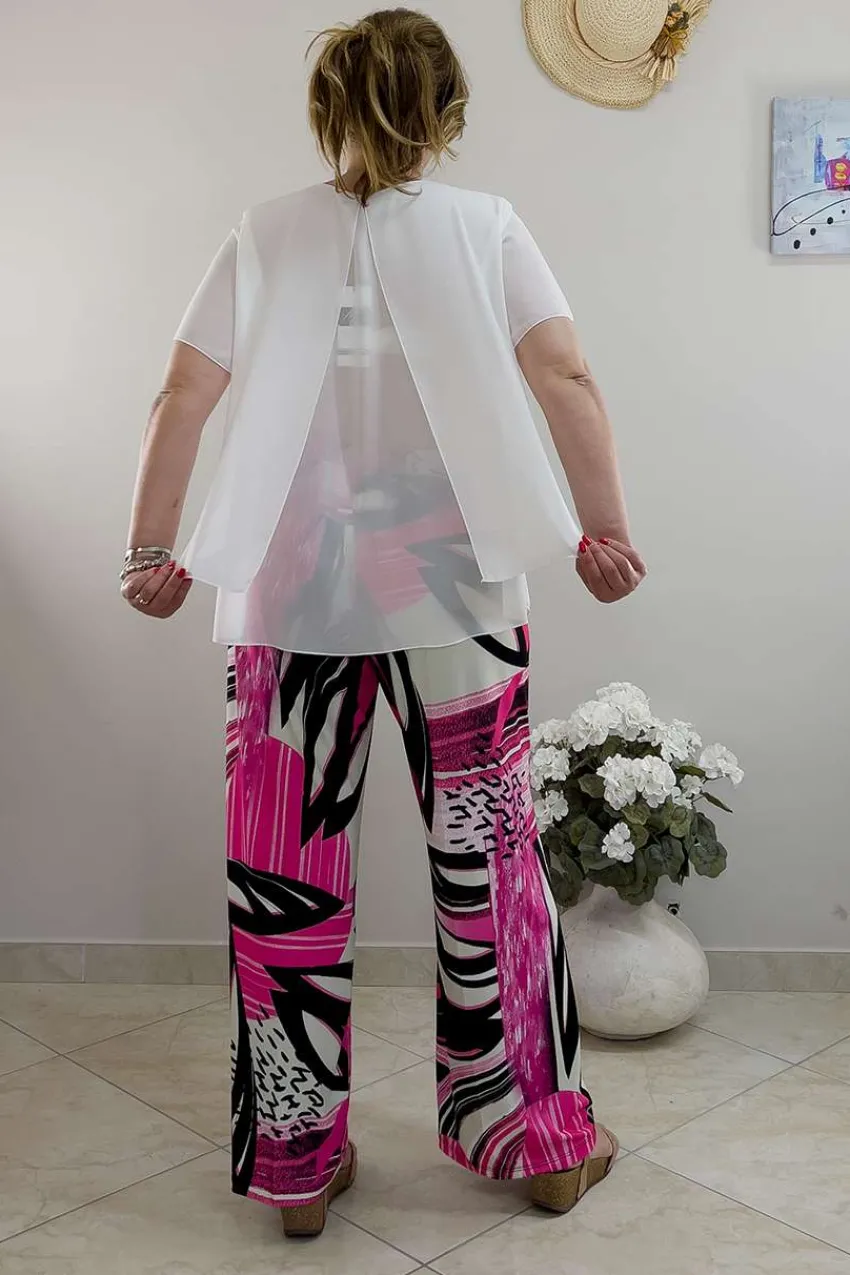 blusa_con_spacco_dietro_t_1.webp Donna Curvy Blusa con spacco dietro taglie comode Outlet