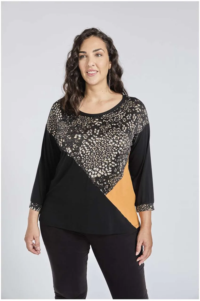 blusa_con_stampa_animalie_0.webp SPG Woman Blusa con stampa animalier taglie comode Clearance