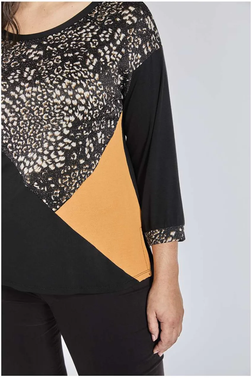 blusa_con_stampa_animalie_3.webp SPG Woman Blusa con stampa animalier taglie comode Clearance