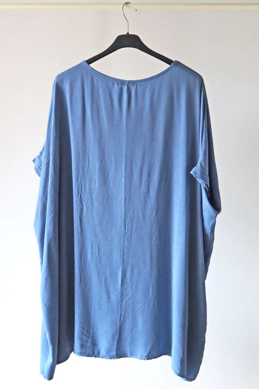blusa_con_stampa_taglie_f_1.webp Donna Curvy Blusa con stampa taglie forti Clearance