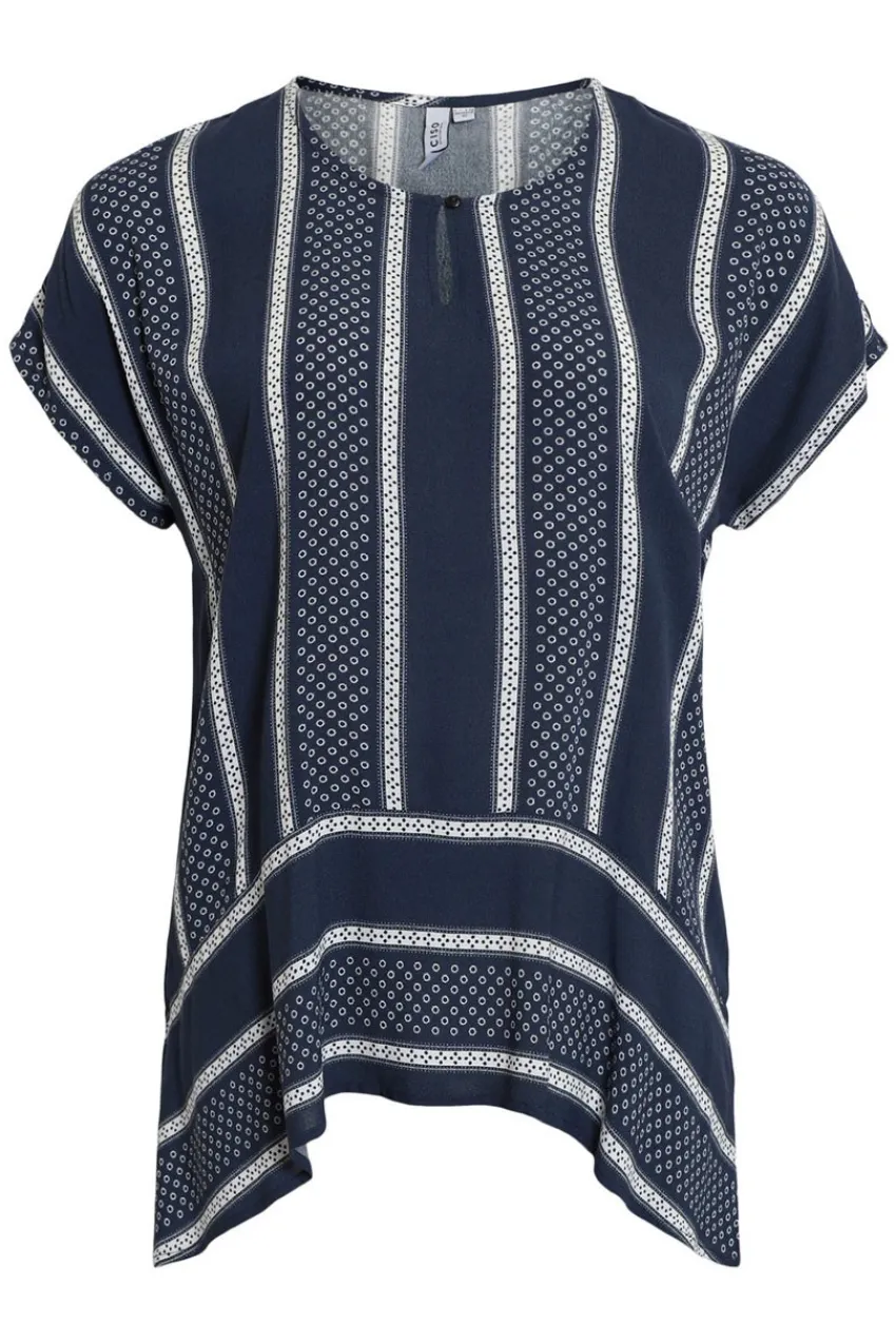blusa_fantasia_con_botton_2.webp Ciso Blusa fantasia con bottone taglie forti Fashion