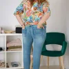 Talissa Mode Blusa Fantasia Floreale taglie comode Discount