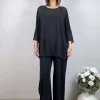Chalou Blusa trasparente con manica plissettata taglie comode Sale