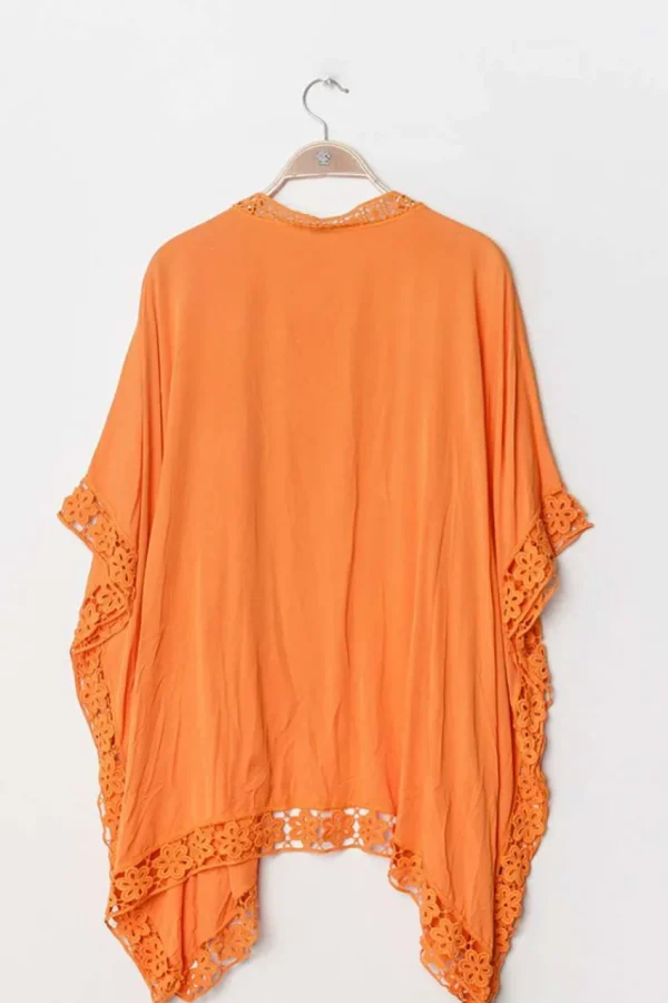 Donna Curvy Caftano con pizzo taglie forti Clearance