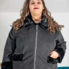 SPG Woman Cappotto con pelliccia taglie comode Sale
