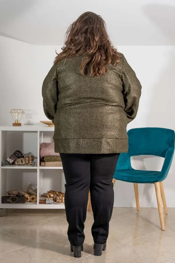 SPG Woman Cappotto in tessuto accoppiato taglie comode Outlet