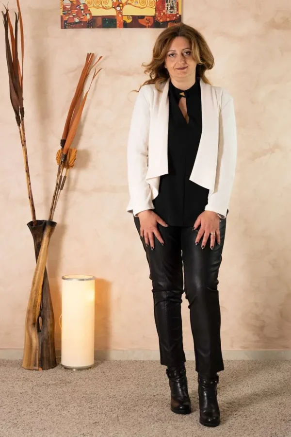 Talissa Mode Cardigan con collo sciallato taglie comode Hot