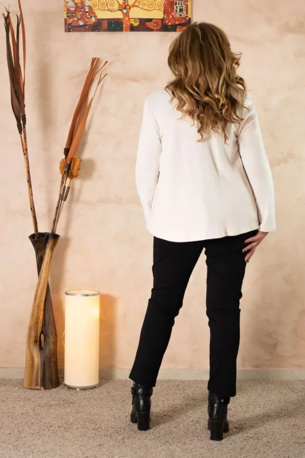 Talissa Mode Cardigan con collo sciallato taglie comode Hot