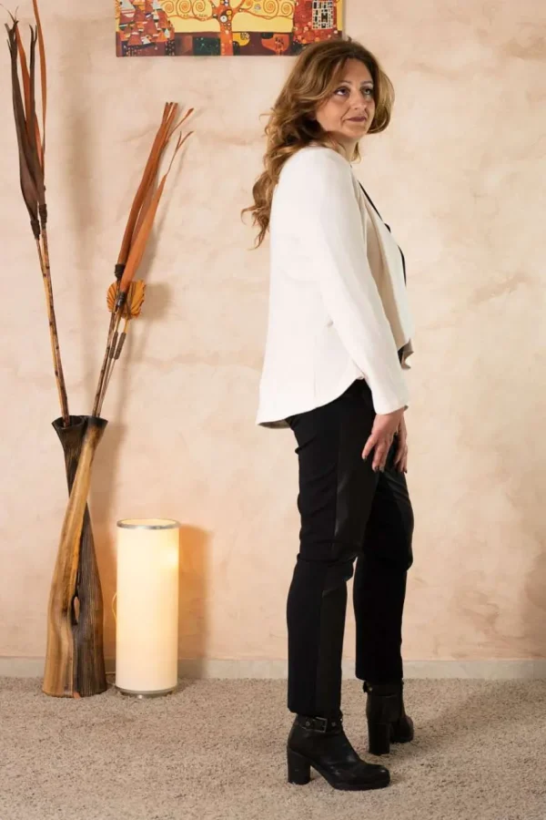 Talissa Mode Cardigan con collo sciallato taglie comode Hot