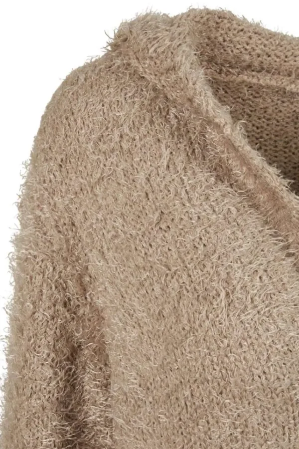 Urban Classics Cardigan in piuma con cappuccio taglie comode Clearance
