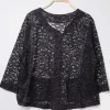 Donna Curvy Cardigan in pizzo taglie comode Hot