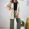 Jiveley Cardigan lurex taglie comode New
