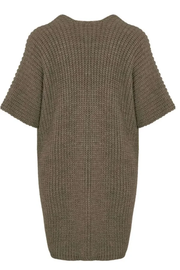 Mat Fashion Cardigan mezza manica con spacchi laterali taglie comode New