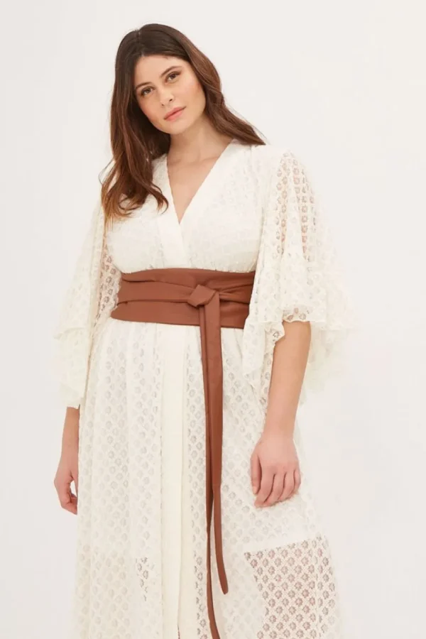 Mat Fashion Cintura effetto pelle regolabile taglie comode Discount