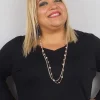 Donna Curvy Collana fili e perle New