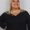 Donna Curvy Collana girocollo con perle Hot