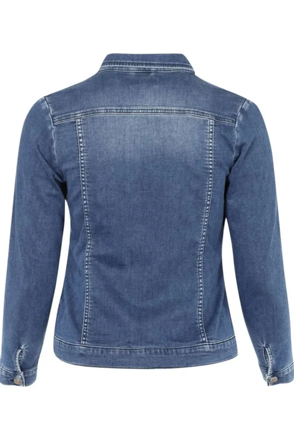 Chalou Giacca di jeans taglie comode Best