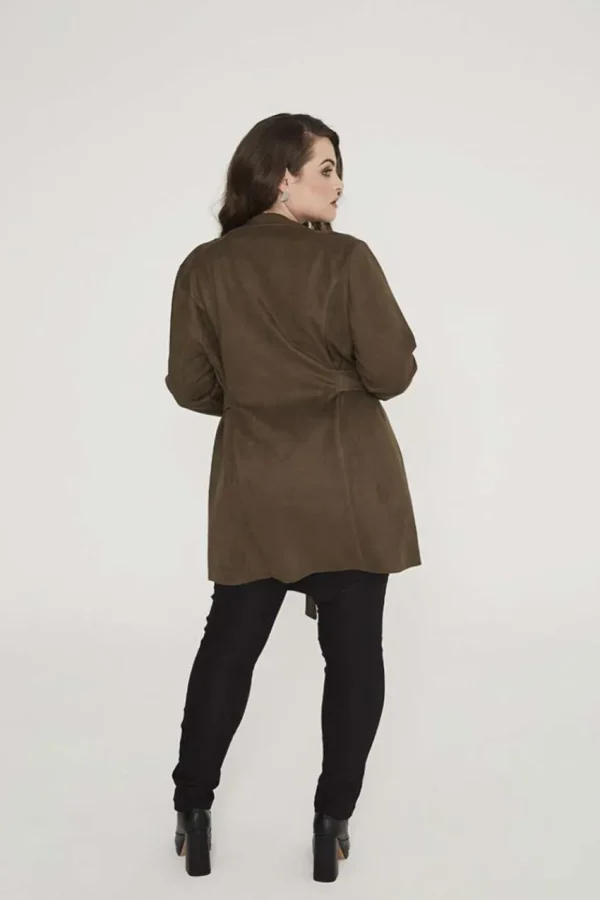 SPG Woman Giacca scamosciata taglie comode Hot