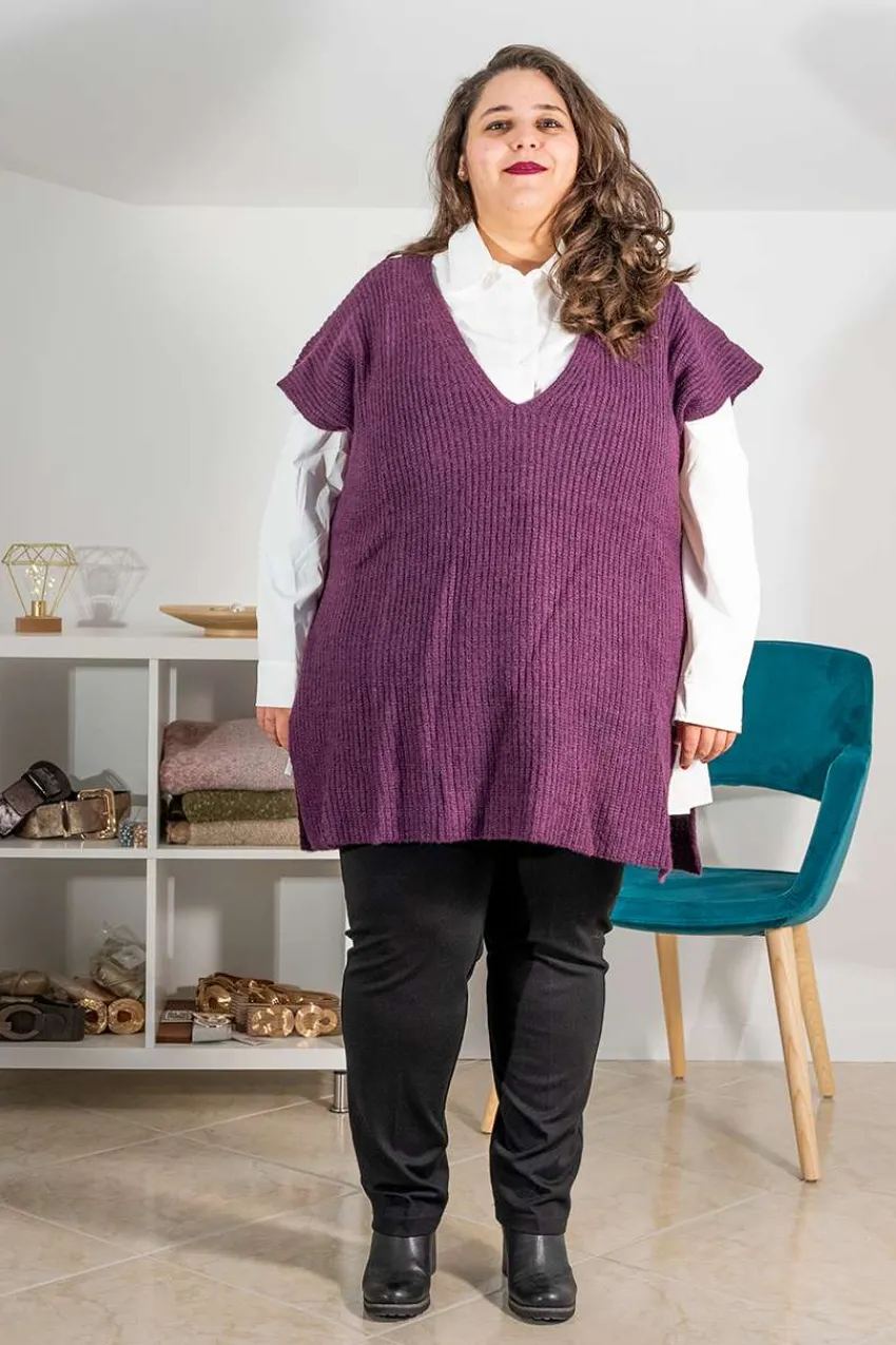 gilet_di_lana_lungo_con_s_0.webp Mat Fashion Gilet di lana lungo con spacchi laterali taglie comode Fashion
