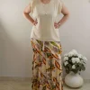 Donna Curvy Gonna con elastico in vita e balze taglie comode Outlet