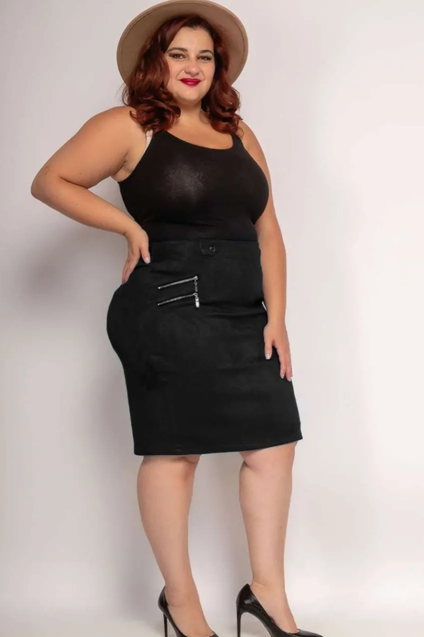 gonna_effetto_pelle_scamo_2.webp Donna Curvy Gonna effetto pelle scamosciata taglie comode Sale