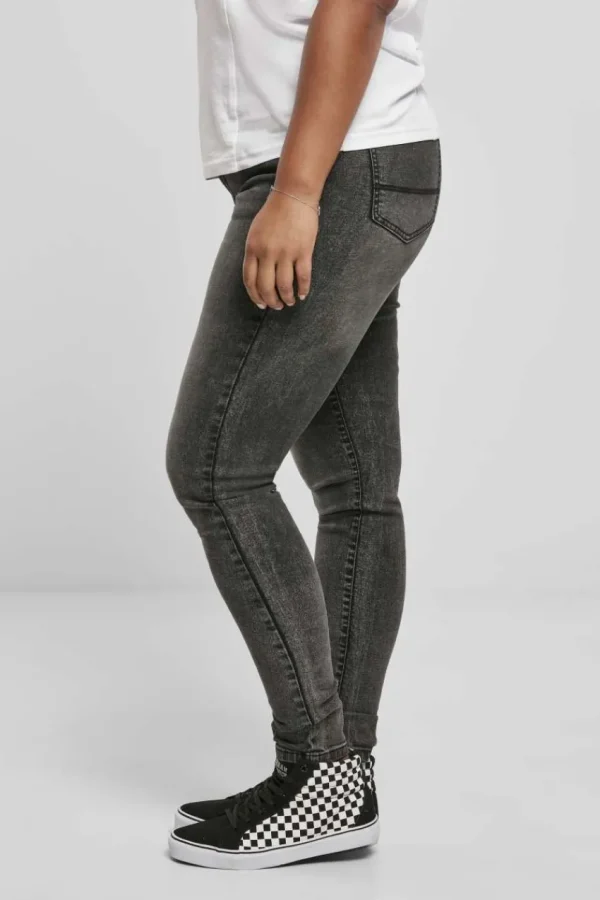 Urban Classics Jeans skinny a vita alta taglie comode Fashion